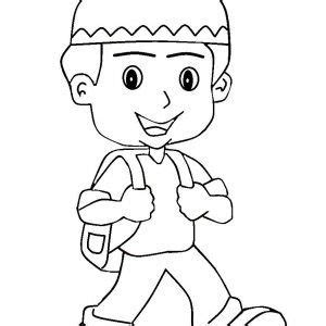 Gambar Anak Laki Laki Kartun Hitam Putih - 57+ Koleksi Gambar