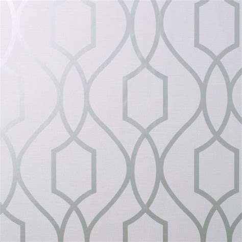 Apex Trellis Sidewall Wallpaper Silver Carrotapp