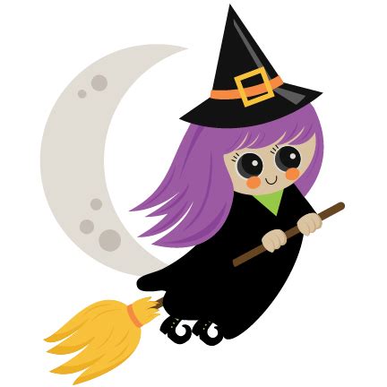 Halloween Flying Witch Clipart
