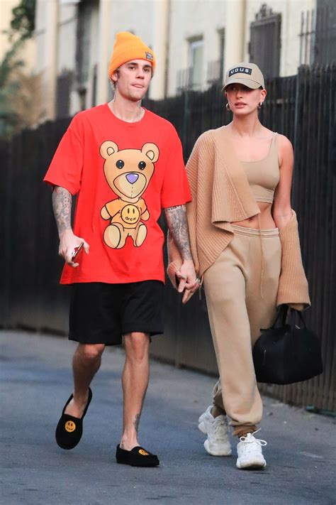 Justin And Hailey Bieber Leaving Voda Spa In West Hollywood California Today Credit To Owner