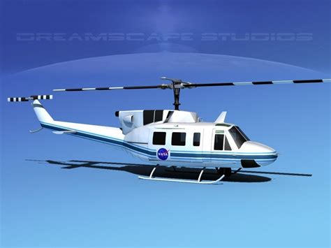 3d Bell Uh 1n Twin Huey Nasa Cgtrader