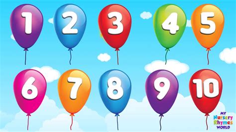 The Numbers Song For Children 123 Balloon Song Numbers Balloon Song