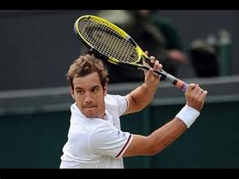 He can both brush and drive it, making it a strong, versatile weapon. Richard Gasquet Backhand Animation on TE2013 - YouTube