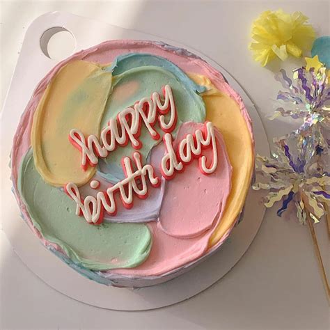 Pasteles Aesthetic Para Las Stories De Tu Cumple Simple Birthday Cake Cake Designs Cute
