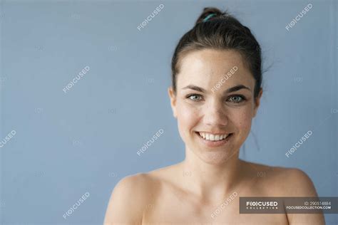 Portrait Of A Pretty Woman With Bare Shoulders — Mid Adult Woman Copy
