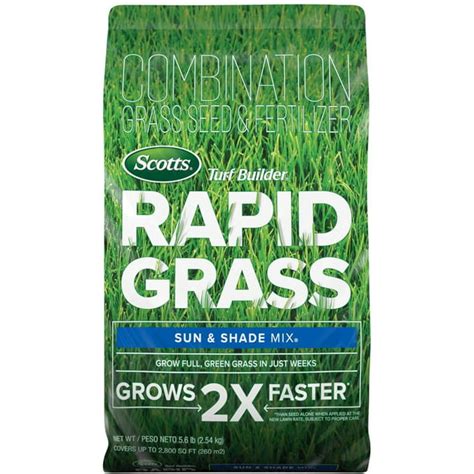 Scotts Turf Builder Rapid Grass Sun And Shade Mix Up To 2800 Sq Ft