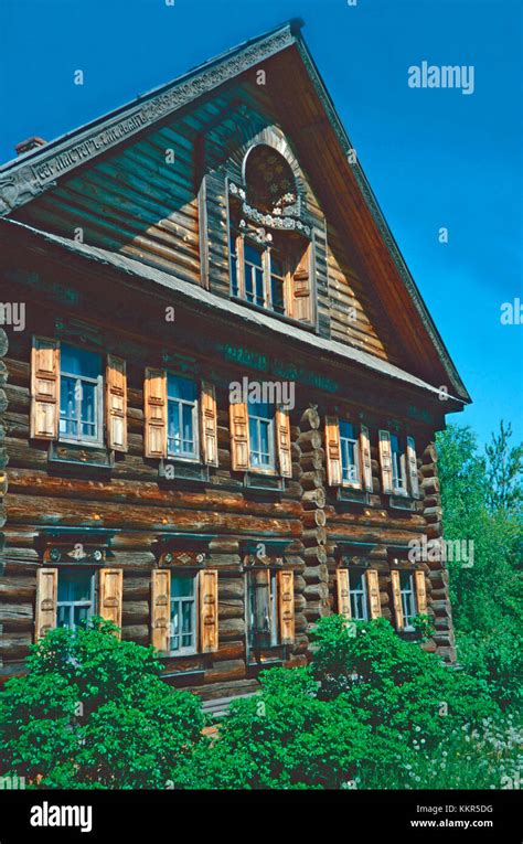 Peasant Homemuseum Of Wooden Architecturekostromarussia Stock Photo