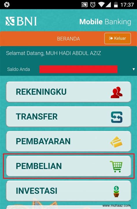 Juga boleh pindahkan wang melalui cimb clicks & rhb now. Cara Beli Pulsa di Mobile Banking BNI (Harga Sama) - Muhaaz