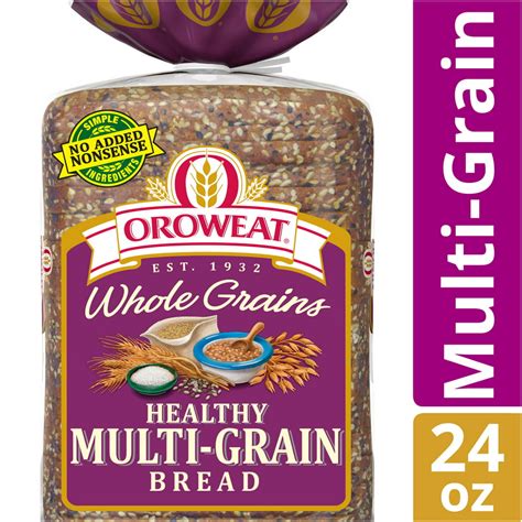 Oroweat Whole Grains Healthy Multi Grain Bread Baked With Simple