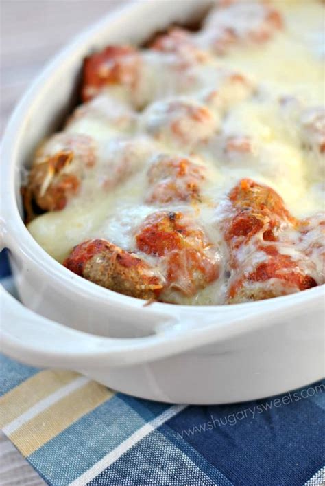 Meatball Parmesan Casserole Shugary Sweets