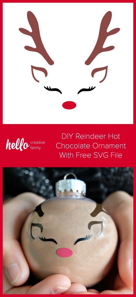 Diy Reindeer Hot Chocolate Ornament Cricut Christmas Ornament Blog