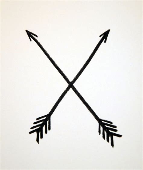 The arrow is literally being held back with the bow. Crossed arrows | Friendship tattoos, Tattoos, Native ...