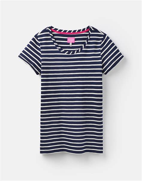 Nessa Hope Stripe French Navy Jersey T Shirt Joules Uk Striped