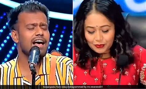 Neha Kakkar Emotional Video Viral On The Sets Of Indian Idol इस कंटेस्टेंट का गाना सुन इमोशनल