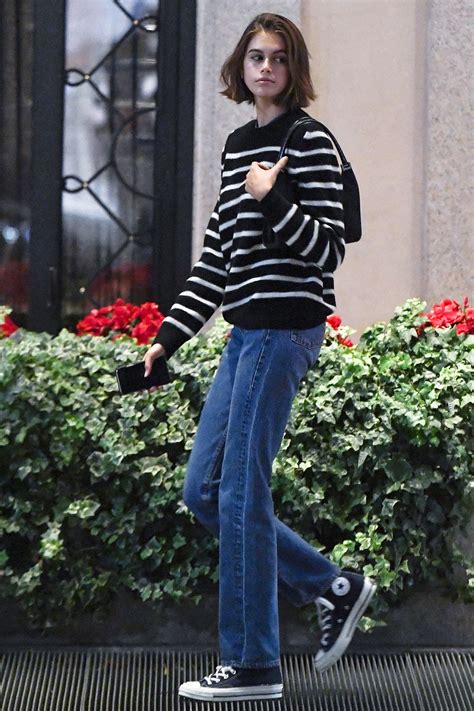 Fashion Trends These Converse Sneakers Are Kaia Gerbers Latest Style Obsession Vogue France