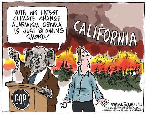 Editorial Cartoon Gop Climate Change Deniers The Boston Globe
