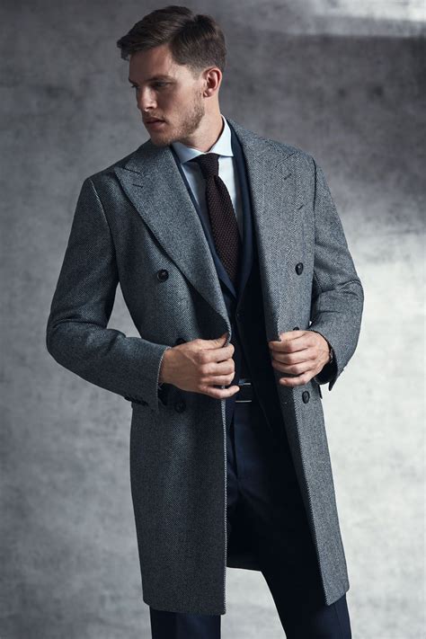 The Double Breasted Slim Fit Shepard Overcoat Crafted From 100