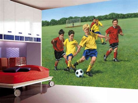 Soccer Game Wallpaper For Kids Walls About Murals