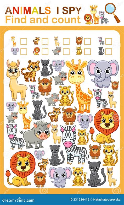 Printable Worksheet For Kindergarten And Preschool Book Page I Spy