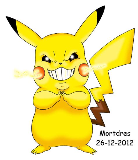 Evil Pikachu By Mortdres On Deviantart Pikachu Pikachu Drawing