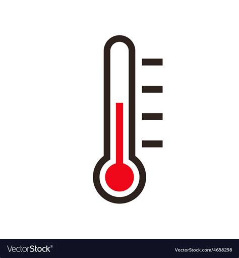 Thermometer Icon Royalty Free Vector Image Vectorstock