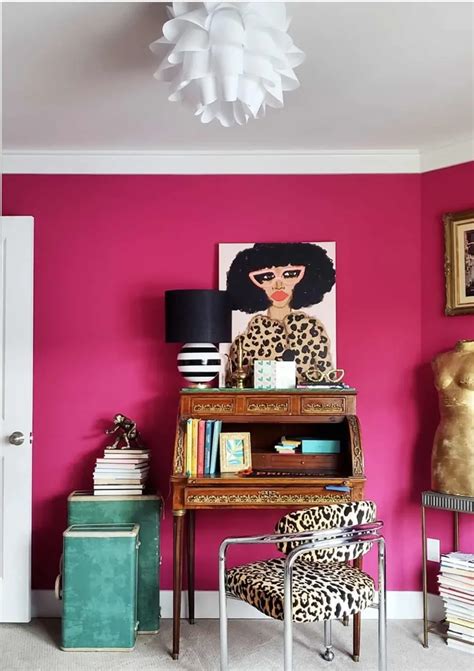 This Bold Magenta Home Office Will Inspire Your Work From Home Life