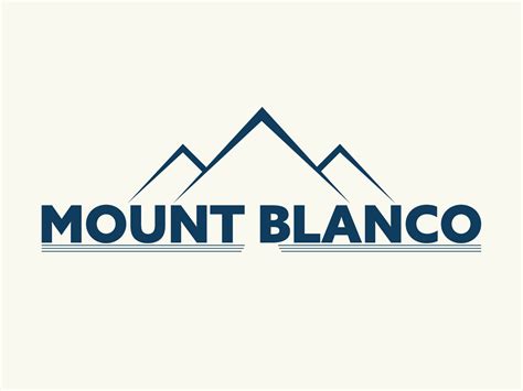Mount Blanco Logo By Sanjana Rawat On Dribbble