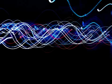 Light Lines Freezelight Long Exposure Glow Abstraction Hd Wallpaper