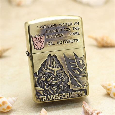 Etching Brass Armor 5 Sides Transformers Limited Edition Zippo Lighter