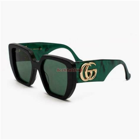 gucci gg0956s 001 acetate oversized women s sunglasses black for sale online ebay