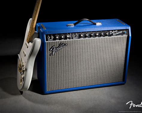 Free Download Download 1280x1024 Blue Fender Deluxe Reverb Amp
