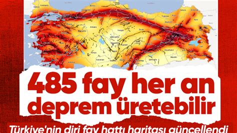 Türkiye nin diri fay hattı haritası güncellendi 485 diri fay her an