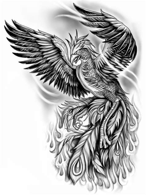 Upper Arm To Chest Rising Phoenix Tattoo 13 Tattoo Designs For A