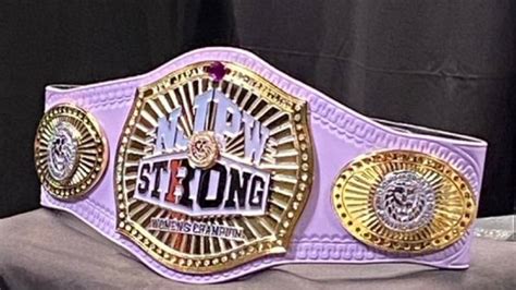 Njpw Unveils New Strong Womens Championship Title Belt Photos