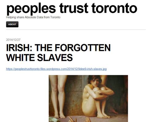 Debunking A Myth The Irish Were Not Slaves Too The New York Times