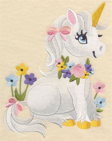 This machine embroidery design comes with multiple embroidery file formats and can be used with multiple embroidery machines. Soft and Sweet Unicorn | A / Sewing machine embroidery ...