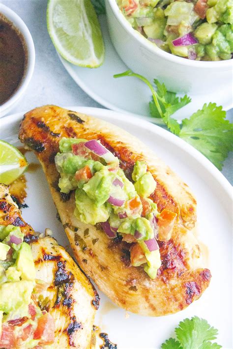 The avocado salsa that accompanies our cilantro lime chicken recipe takes the best of salsa, and the best of guacamole, and joins them together in a delicious combo. Cilantro Lime Chicken with Avocado Salsa - Kathryn's Kitchen