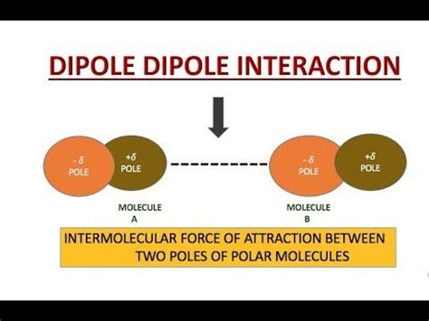 Dipole Dipole Forces Animation Intermolecular Force Chemistry Molecules