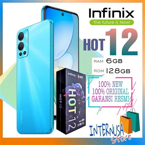 Jual Infinix Hot 12 6128 Garansi Resmi Hp Infinix Hot 12 Ram 6gb