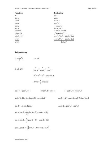 Grade 12 calculus and vectors (mcv4u). Spice of Lyfe: Physics Formula Grade 12