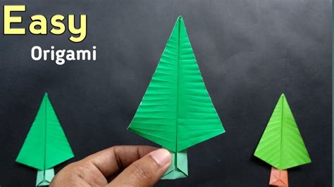 Easy Origami Christmas Tree 🎄 Tutorial Youtube