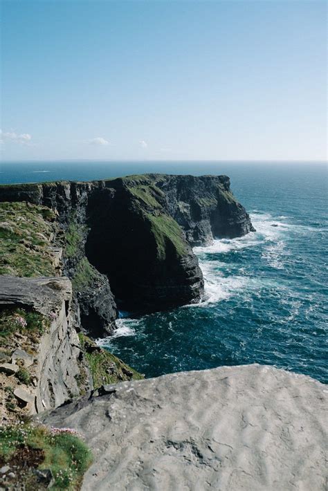 Sea Cliff Lighthouse Painting Irish Landscape Ireland Wedding