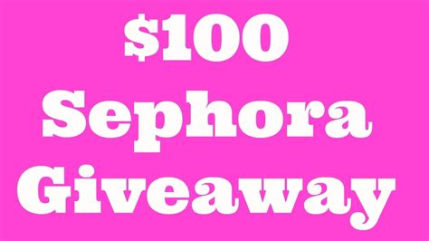 With an unbiased approach to experiential retail through its expertise, innovation, and entrepreneurial spirit buy a gift card at sephora.com. $100 Sephora Gift Card Giveaway- CLOSED - YouTube