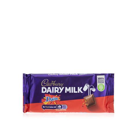 Cadbury Dairy Milk Daim Chocolate Bar 120g Waitrose Uae And Partners