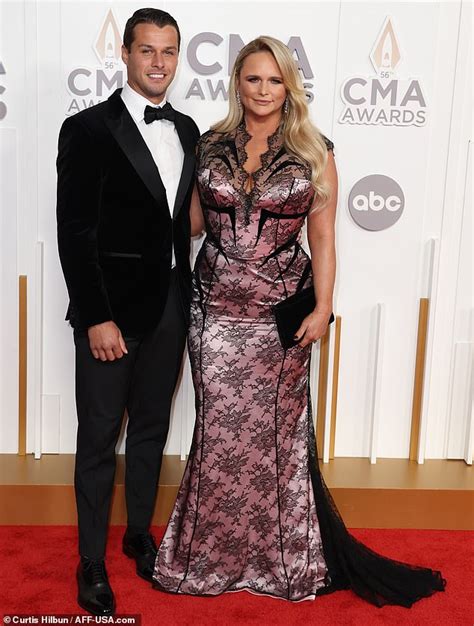 Miranda Lambert Stuns In A Fitted Lace Gown With Husband Brendan Mcloughlin At The 2022 Cma