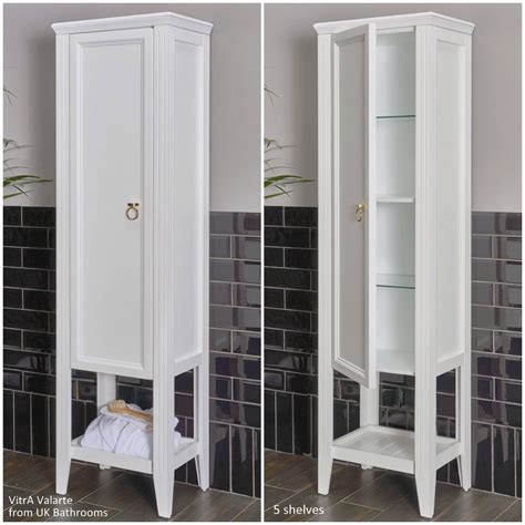 Lowest price highest price clear all VitrA Valarte 1 Door Tall Bathroom Cupboard | Victorian ...