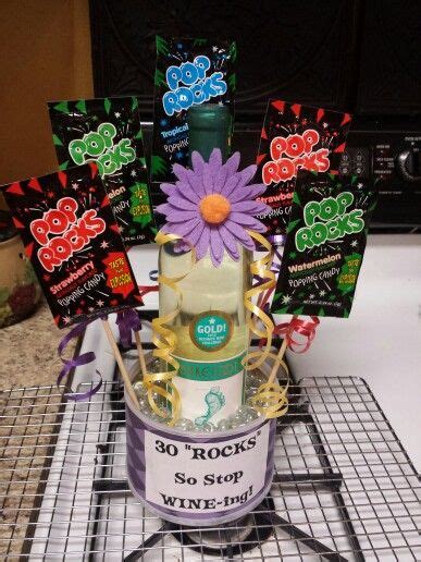 Find thoughtful 30th birthday gift ideas such as personalized picnic table wine carrier, create your own personalized wood picture frame, personalized sticky note guide to sweet and saucy 30th birthday gift ideas. 30th birthday gift! 30 "ROCKS" so stop WINE-ing!! I knew ...