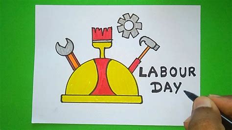 To draw labor day drawing | easy labour day drawing poster. How to draw World Labour Day Drawing | International ...