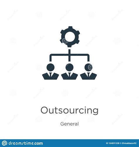 Outsourcing Icon Vector Trendy Flat Outsourcing Icon From General