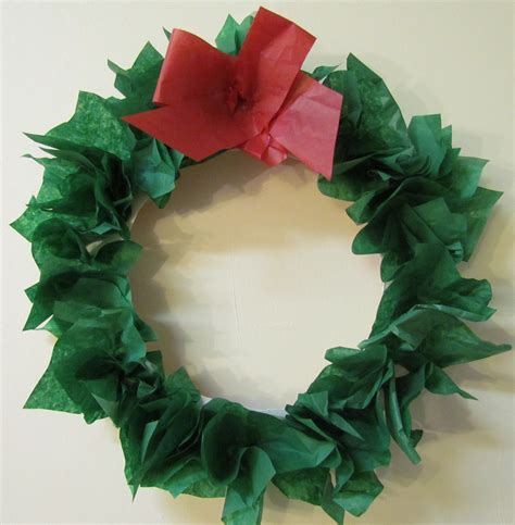 How To Make A Wreath Paper Plate And Tissue Paper Diy Holiday Wreath